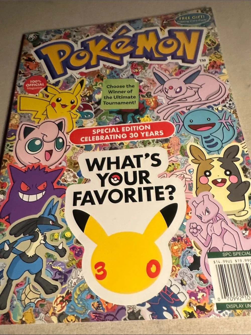 Vintage Collectible Pokemon Special Edition Kids Magazine - Pikachu Yellow
